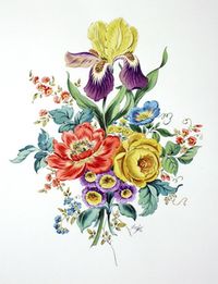 Blumenbukett Schwertlilie 72